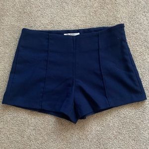 High waisted blue shorts forever 21